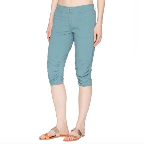 Prana | Women's Green Revenna Knicker Cropped Hiker Pants (Size 14) - Picture 1 of 15